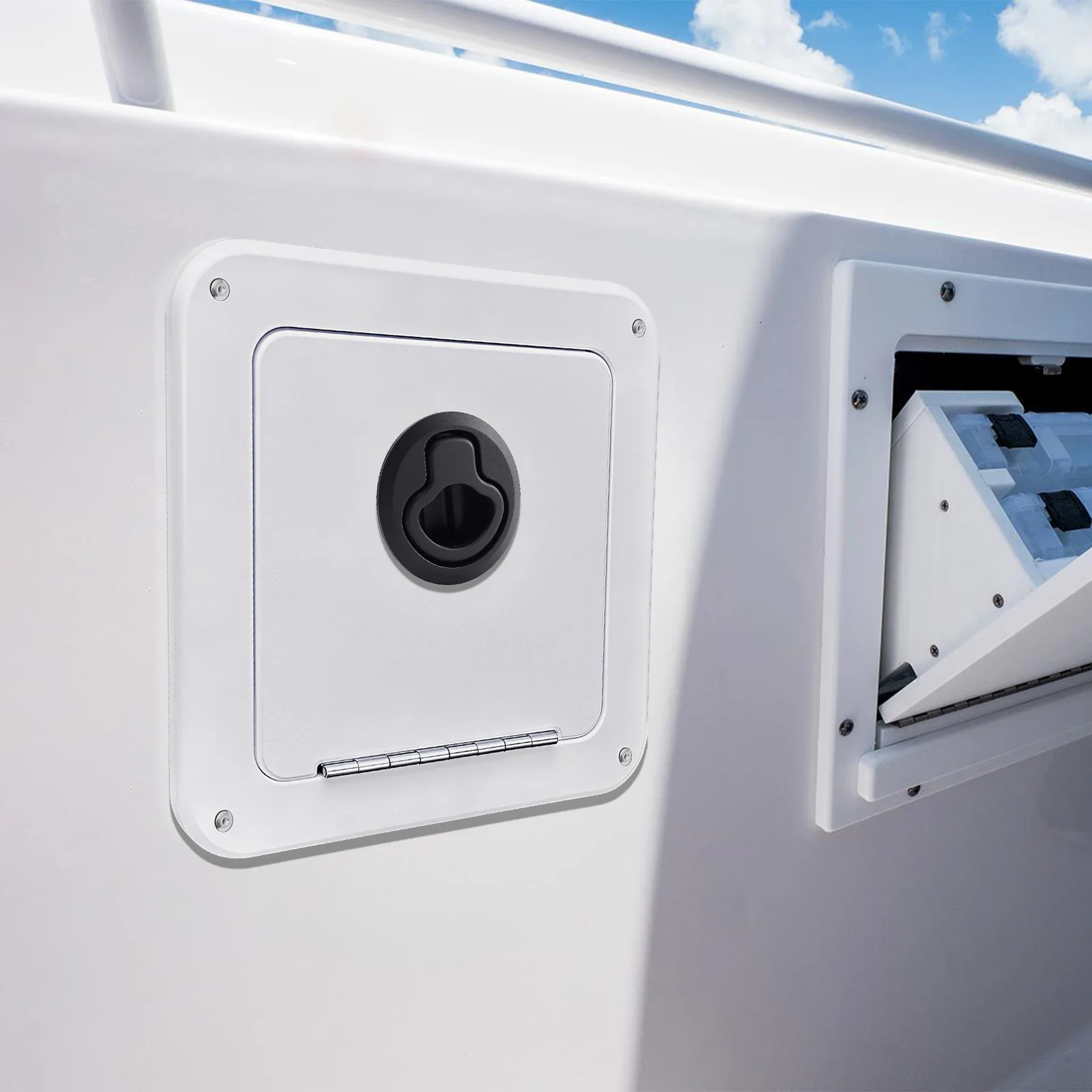 2/4/10個入り 丸型フラッシュプル スラムラッチ マウント リフトプルハンドル マリン RV ボート デッキ ロッカー アクセサリー ラッチ用 丸型スラム