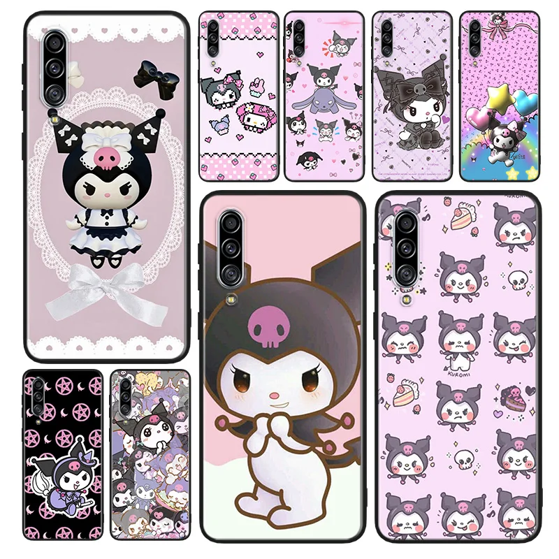 Girl Kuromi Sanrio Phone Case For Samsung A90 A80 A70S A60 A50S A30S A40 A2 Core A20E A20S A30 A10S Black Cover