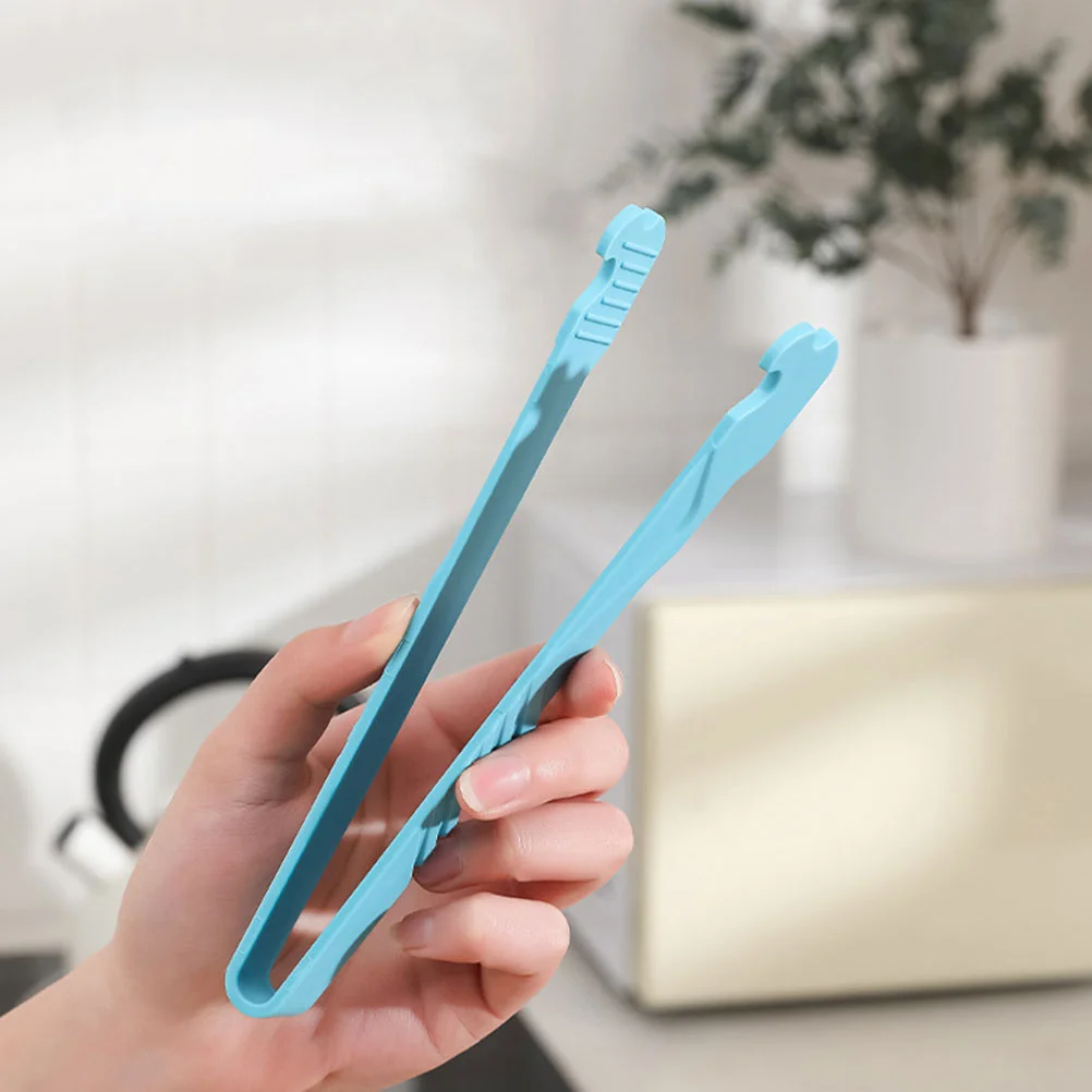 

2 Pcs Camping Accessories Multifunctional Food Holder Ergonomic Bbq Tong Tongs for Cooking Blue Professional