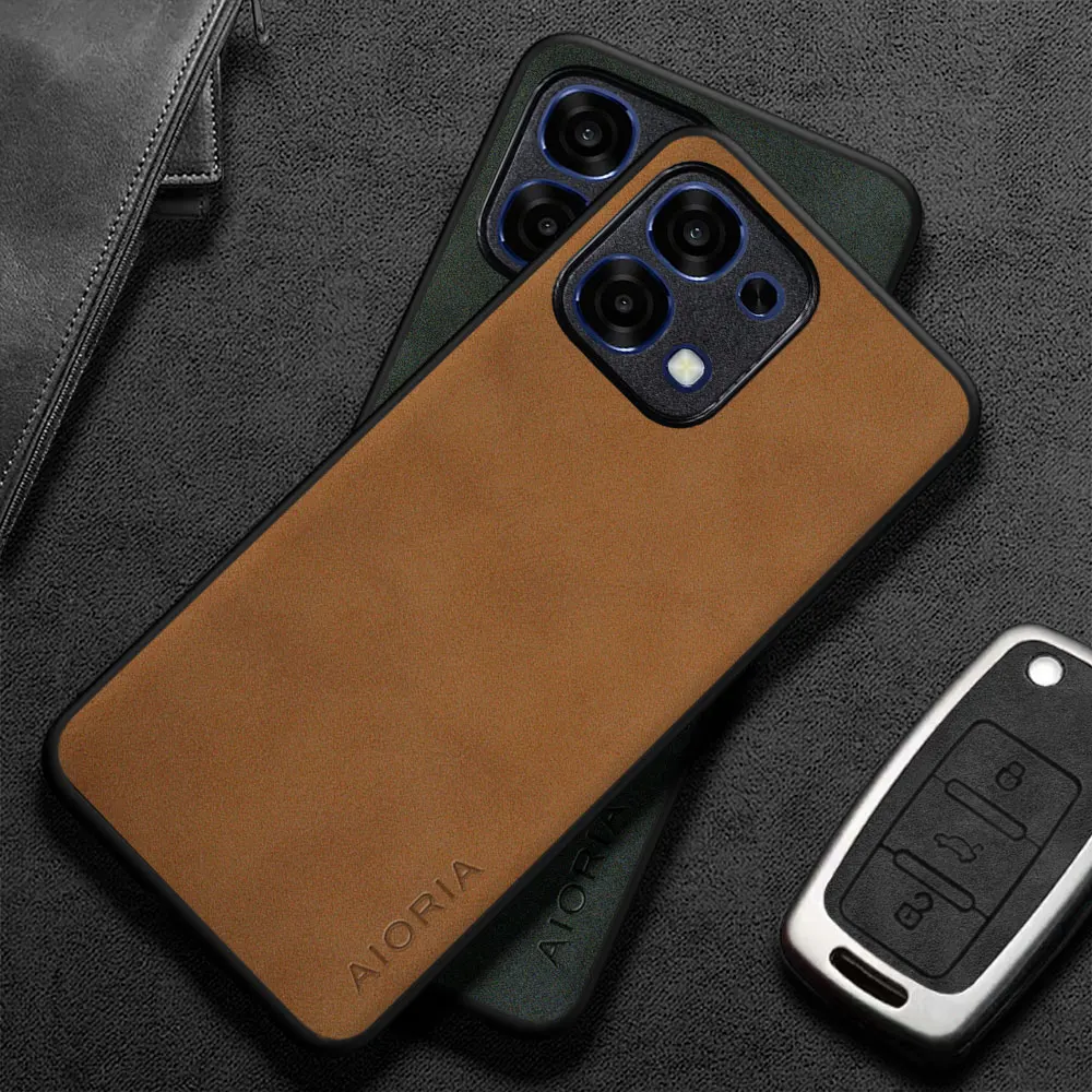 Per OPPO A6 Pro A5 Pro Custodia Capa Semplice ed elegante stile business Premium PU Custodia in pelle per telefono coque funda