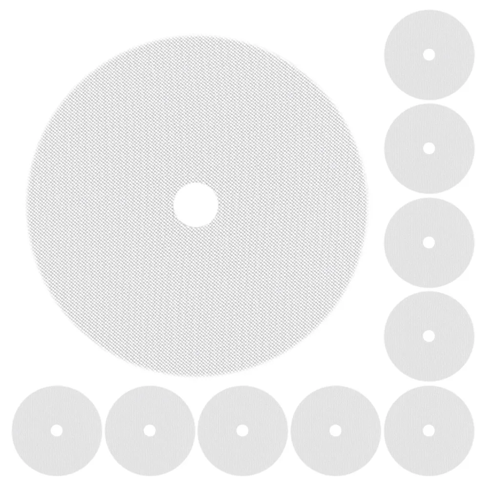 10Pcs Non-Stick Silicone Dehydrator Sheets Round Mats Reusable Food Dryer Liners for Drying Meat Fruit Vegetables