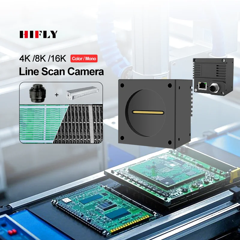 

High Speed 27.5KHz 4K Mono CMOS Global Shutter Line Scan GigE Industrial Camera