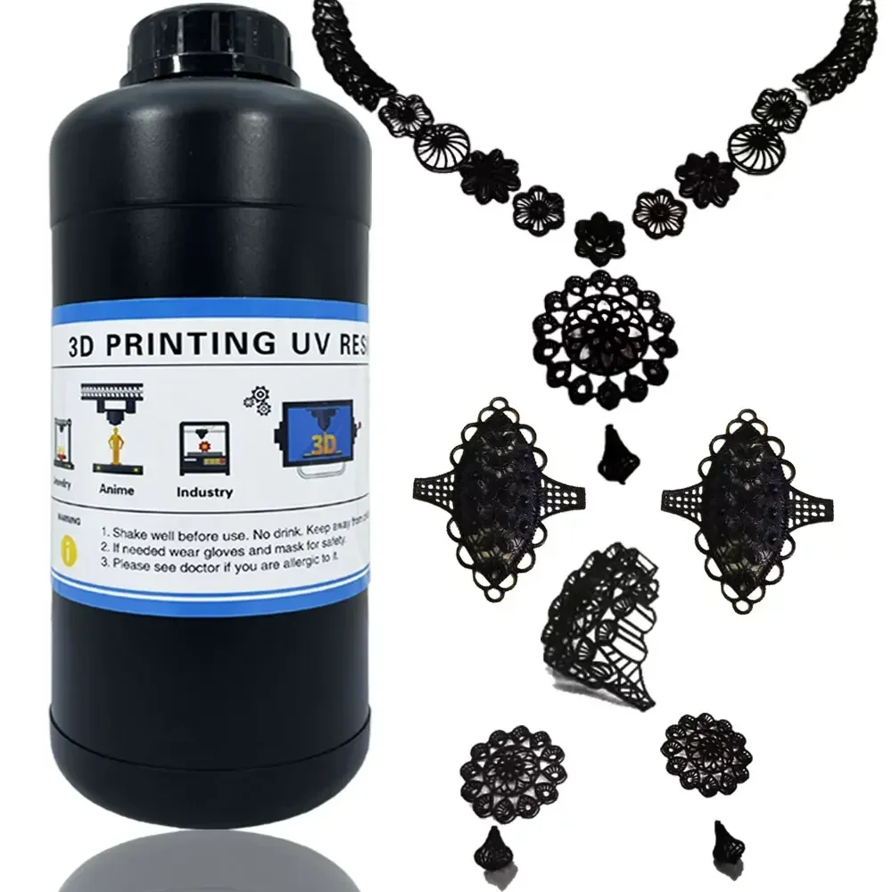 Black Color Liquid Photopolymer Wax 405nm Jewelry Castable Resin 3D Printing Resin For LCD/DLP/SLA 3D Printer