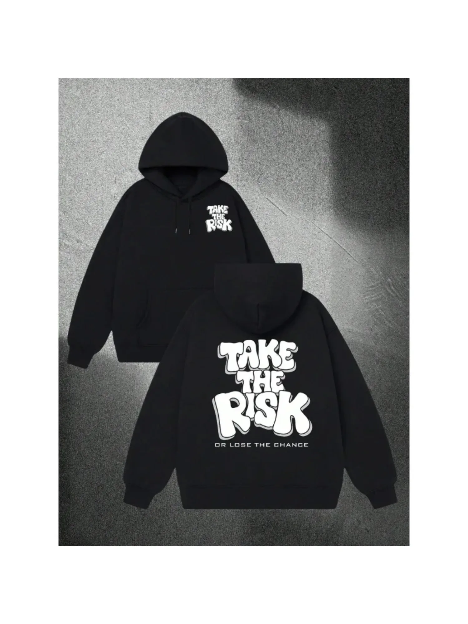 سترة بغطاء للرأس للرجال من Take The RISK، بالإضافة إلى مخمل للتدفئة، سترة رياضية بقلنسوة مع جيب، مناسبة لملابس الربيع والخريف #1