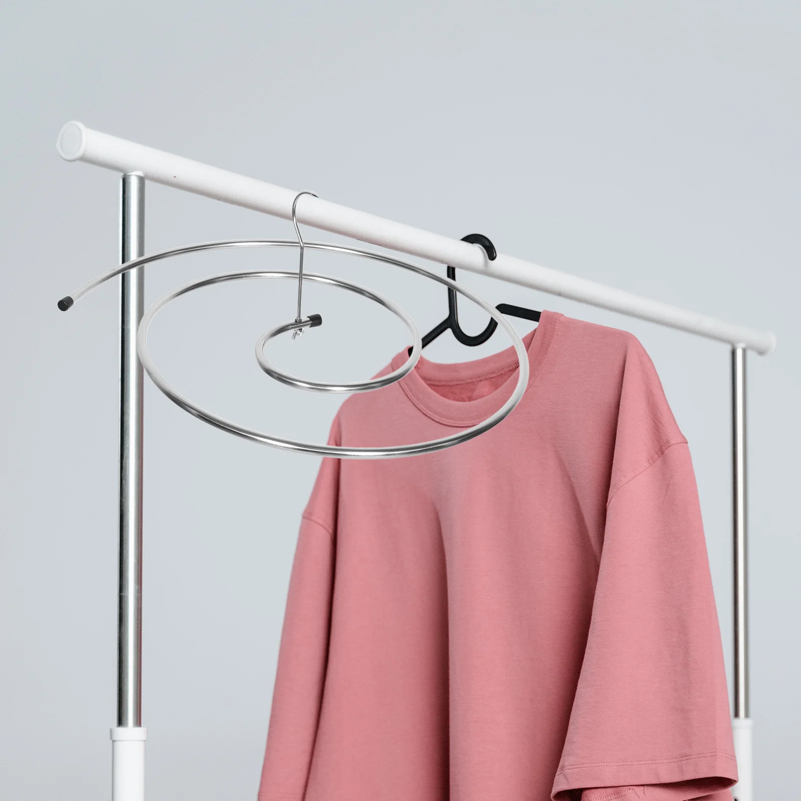 

Spiral Sheet Hanger 12Mm Stainless Steel Folding Clothes Drying Rack Space Saving Quilt Blanket Drying Tool Quilt Hangers