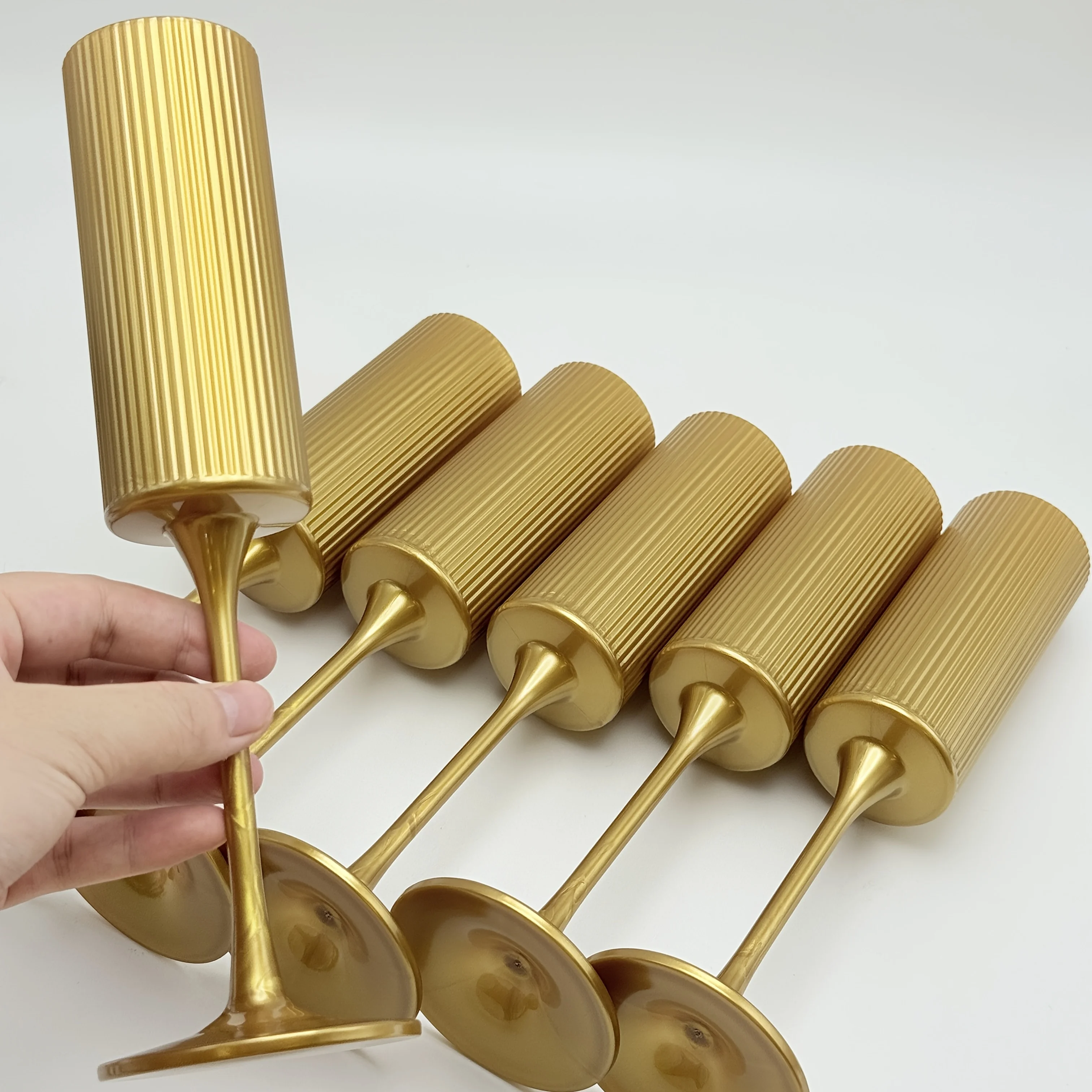 

European-style Creative Vertical Stripe Champagne Flute Cocktail Glass Party Bar Accessories