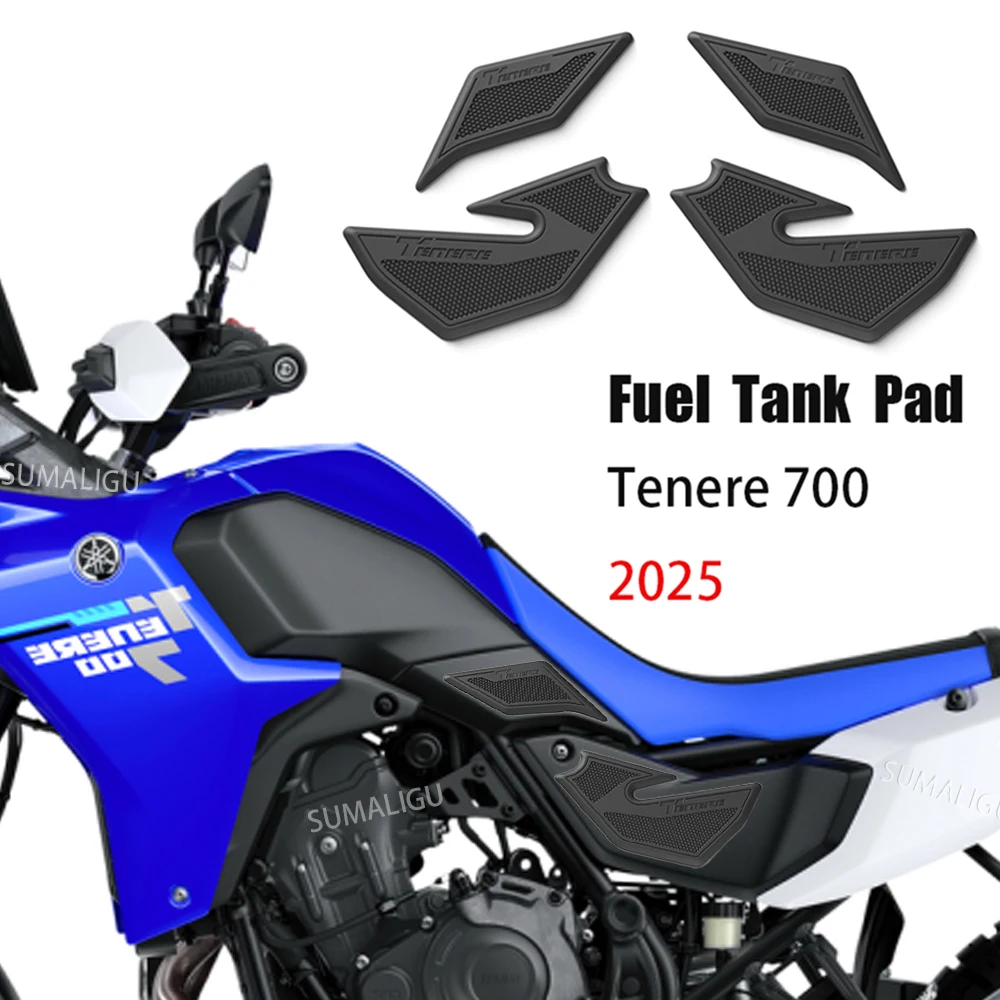 ヤマハ-テネレ-700-テネレ-700-ラリー-2025-バイク用-ノンスリップ-サイド燃料タンクステッカー-防水パッド-ラバーステッカー