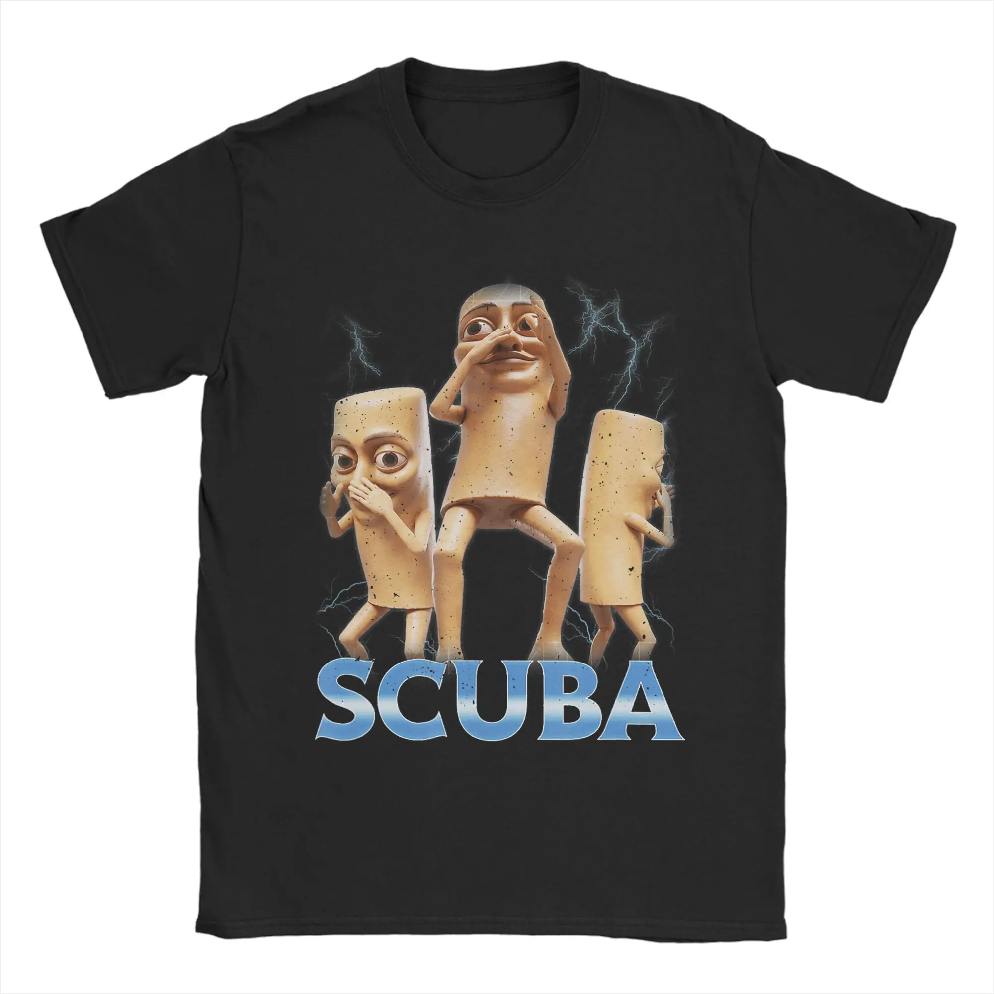 Harajuku T-Shirt Scuba Dancing Tung Sahur Meme Dance Cotton T-Shirts Tee Shirt for Man Beach Y2K Casual Short Sleeve Clothing