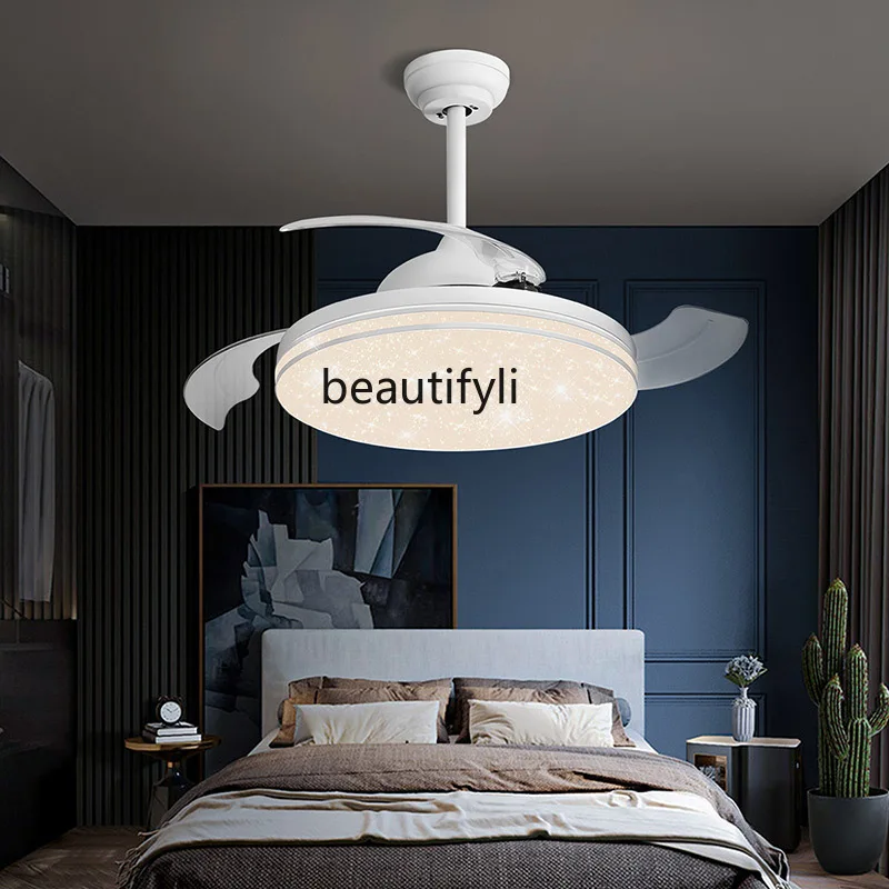 

CXH Fan Lamp Ceiling Fan Lights Invisible Fan Dining Room Living Room Lamps