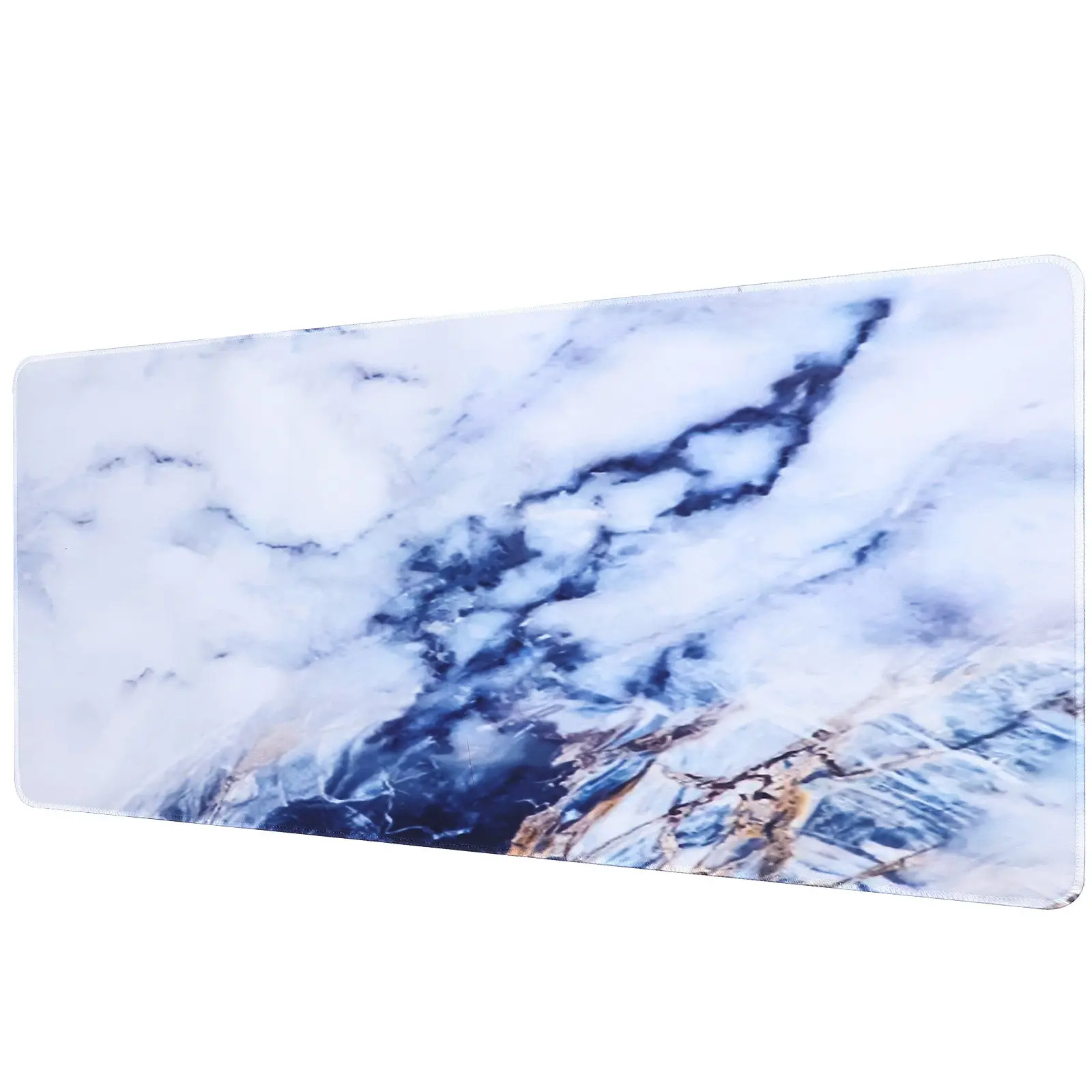 

Extra Large Marble Pattern Mouse Mat Keyboard Pad Desk Protector Non Slip Surface Smooth Glide for Gaming Office Home School