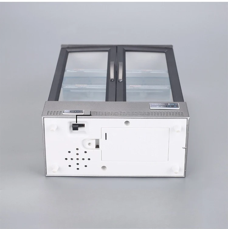 الإبداعية البسيطة محاكاة مزدوجة الباب ثلاجة كبيرة الفريزر الأكثر مبيعا الغذاء اللعب المطبخ الديكور صغيرة ورائعة #5