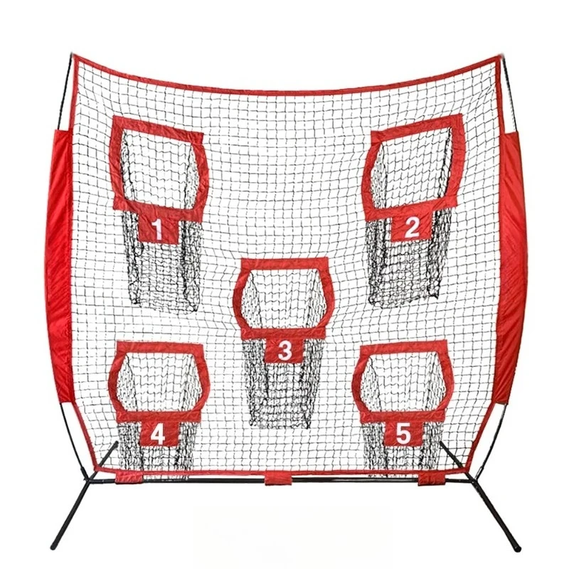 

American football throwing net, portable baseball football practice net