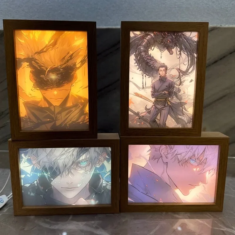 Jujutsu Kaisen Satoru Gojo Night Light Anime Peripheral Cute Cartoon Decoration Painting for Friends To Collect As Gifts New