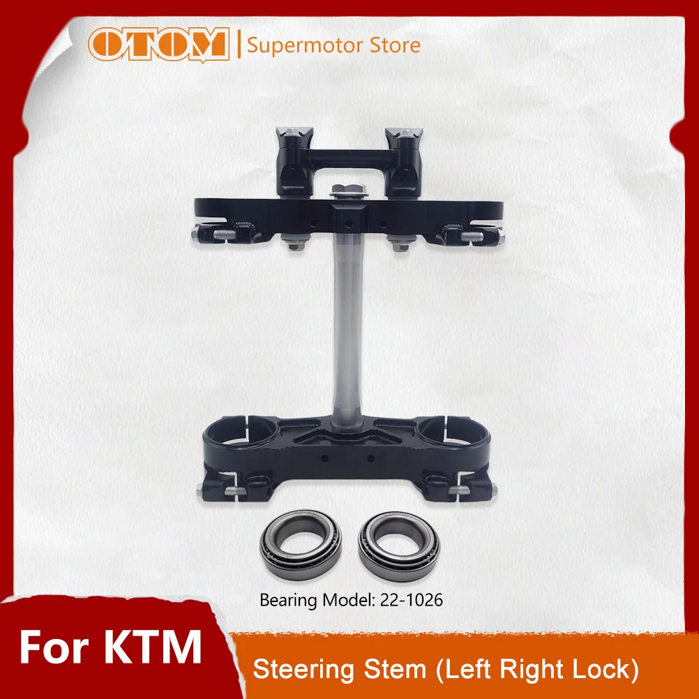 

OTOM Motorcycle Steering Column Assembly CNC Aluminum Triple Tree Clamp Stem Riser Adaptor For KTM SXF XCF EXCF FC FE FS TX Part