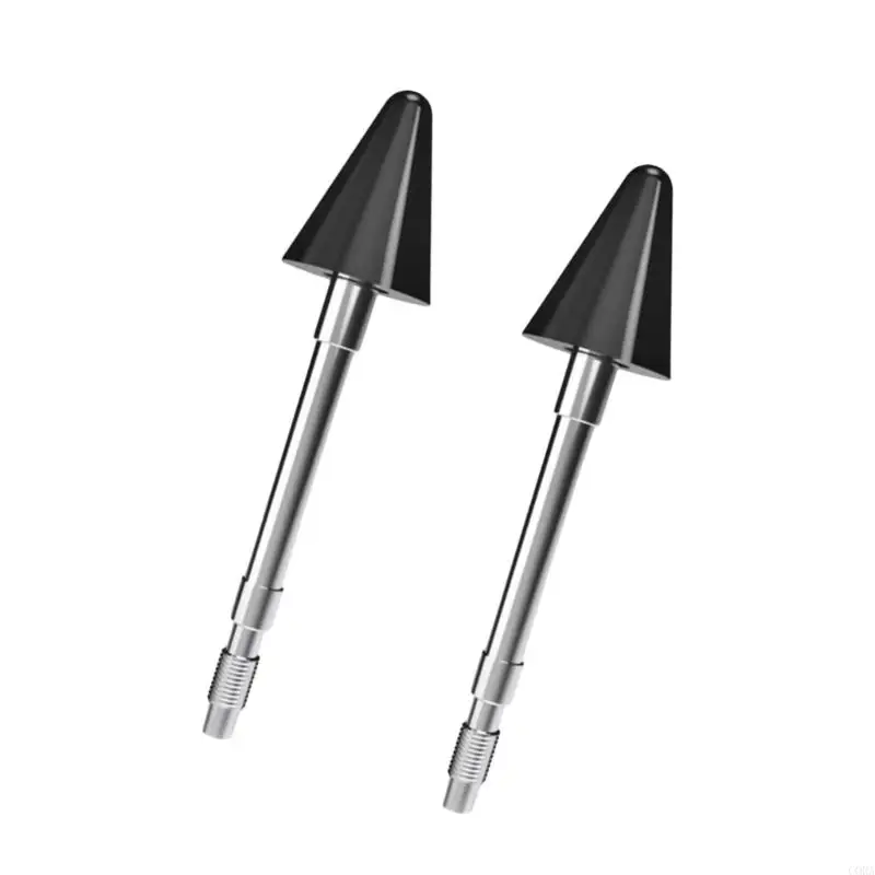 CORA 2Pcs Digital Pen Replacement Nibs with Screw-In Mounting Ends for Tablet