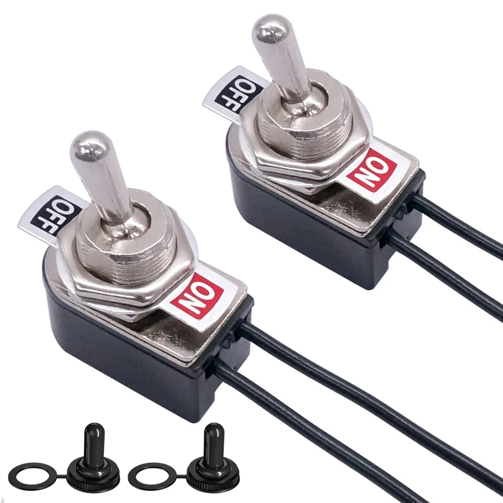 SPST 6A Toggle Switch Rocker SPST Contacts Switch Toggle Switch 12mm Cutout  6A/125V