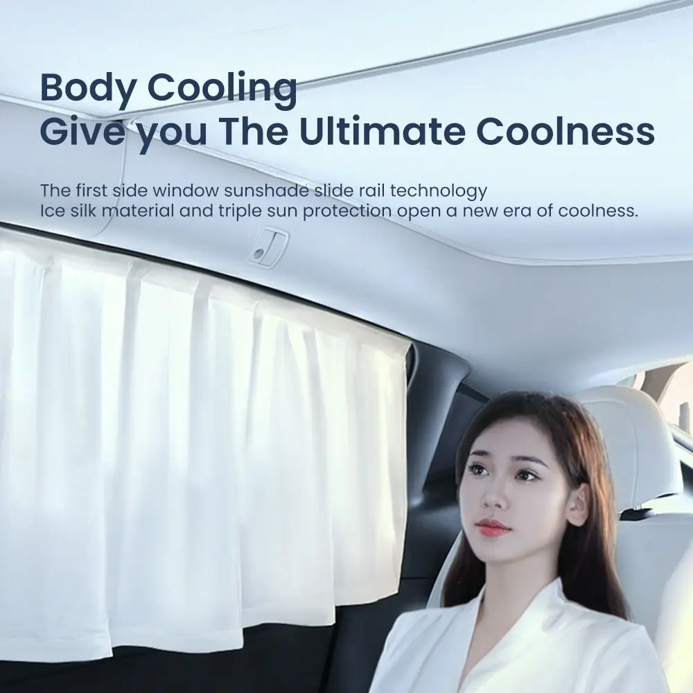 

4 шт. охлаждающий козырек на окно автомобиля, бесшовный дизайн, полное покрытие, солнцезащитный козырек Brea, защита от солнца автомобиля для Tesla Model 3 Y