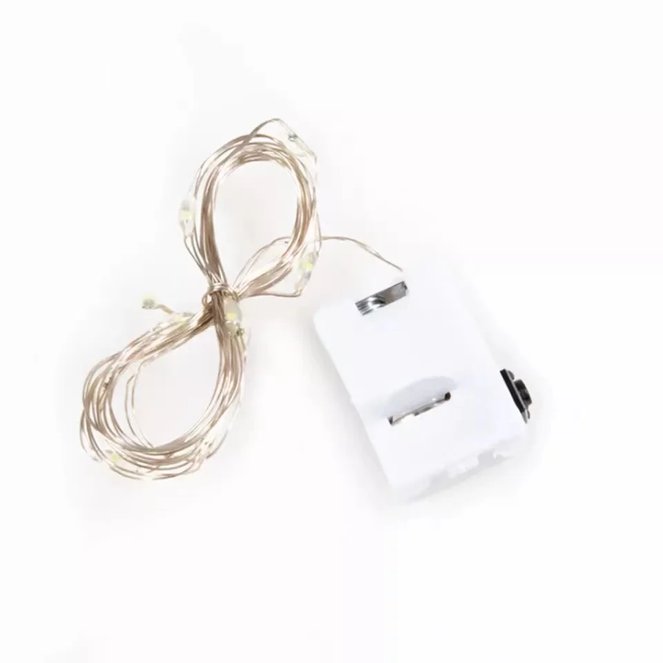 6Pcs 1M 2M Battery Operated Fairy Lights Smart Flashing Decoration LED Fairy String Light Party Holiday Christmas Decoration