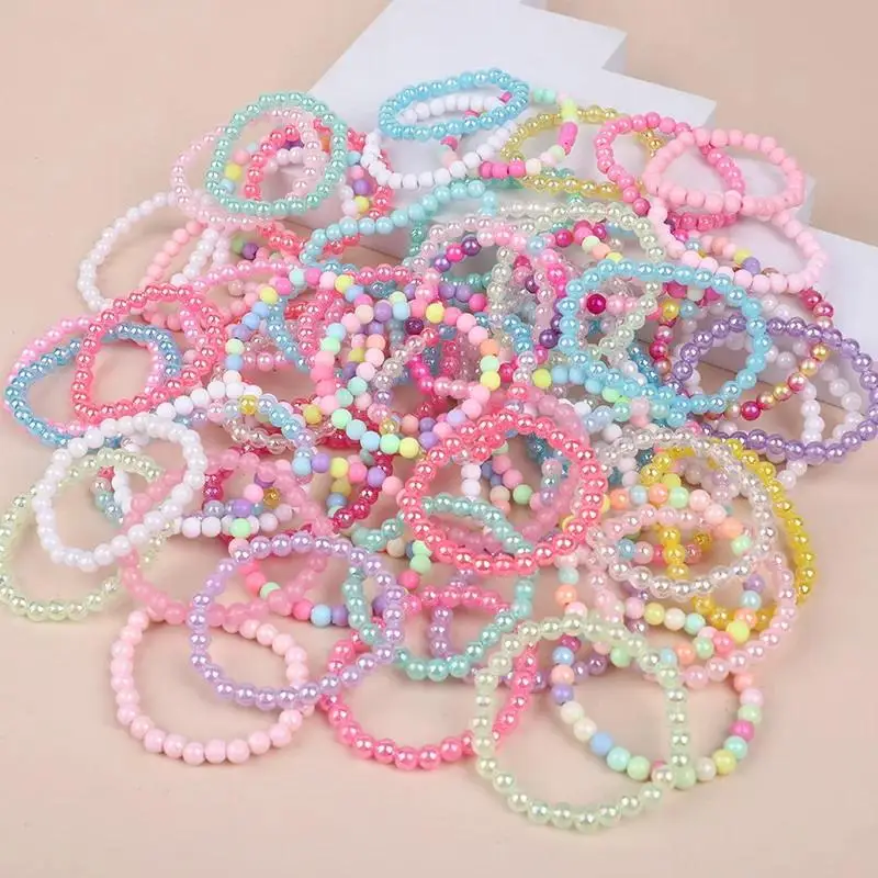 New 10-30Pcs Colorful Beads Bracelet Kids Girls Birthday Party Favors Goodie Pinata Filler Baby Shower Wedding Guest Gifts Treat