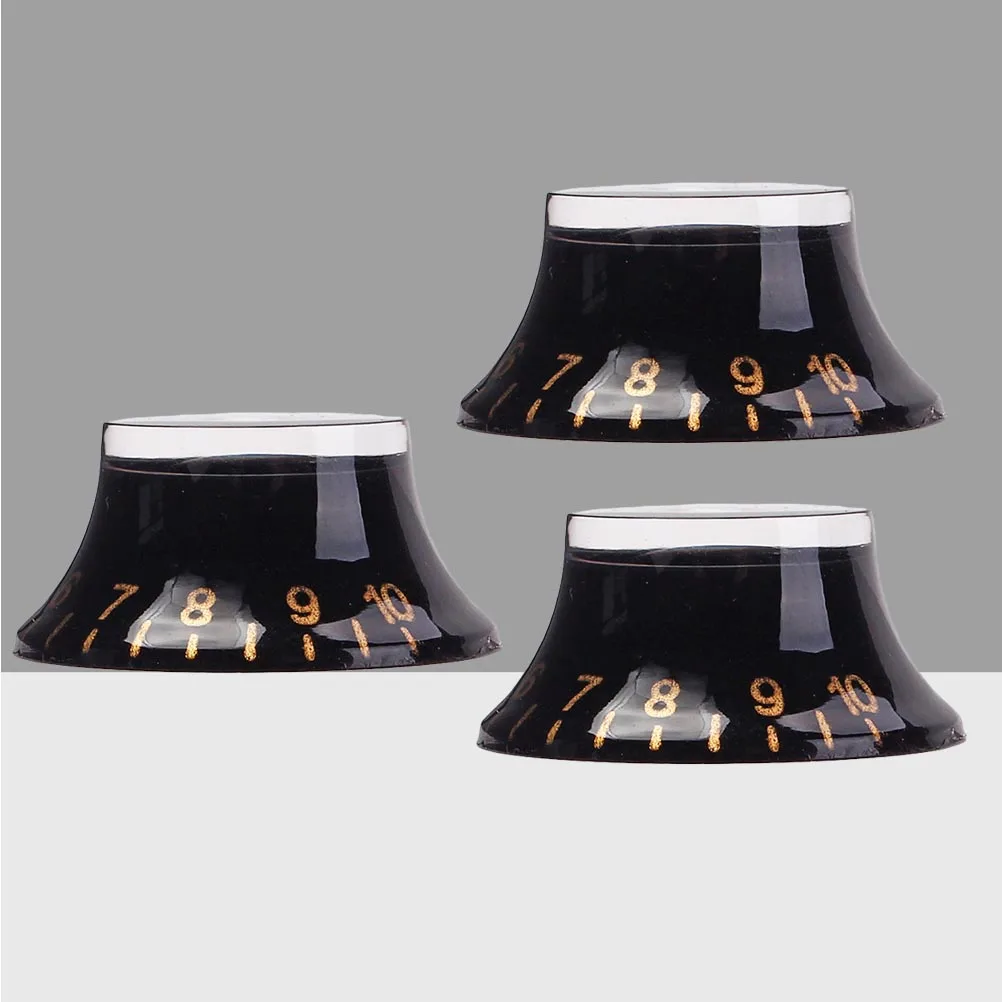 

Black Guitar Knob Electric Guitars Volume Control Tuners Machine Knobs Cap Child