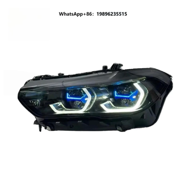 X5 G05 Headlights New Plug Play Dual-Color Yellow White Lenses LED DRL Lights 5000 Lumens 12V  Style Fits for