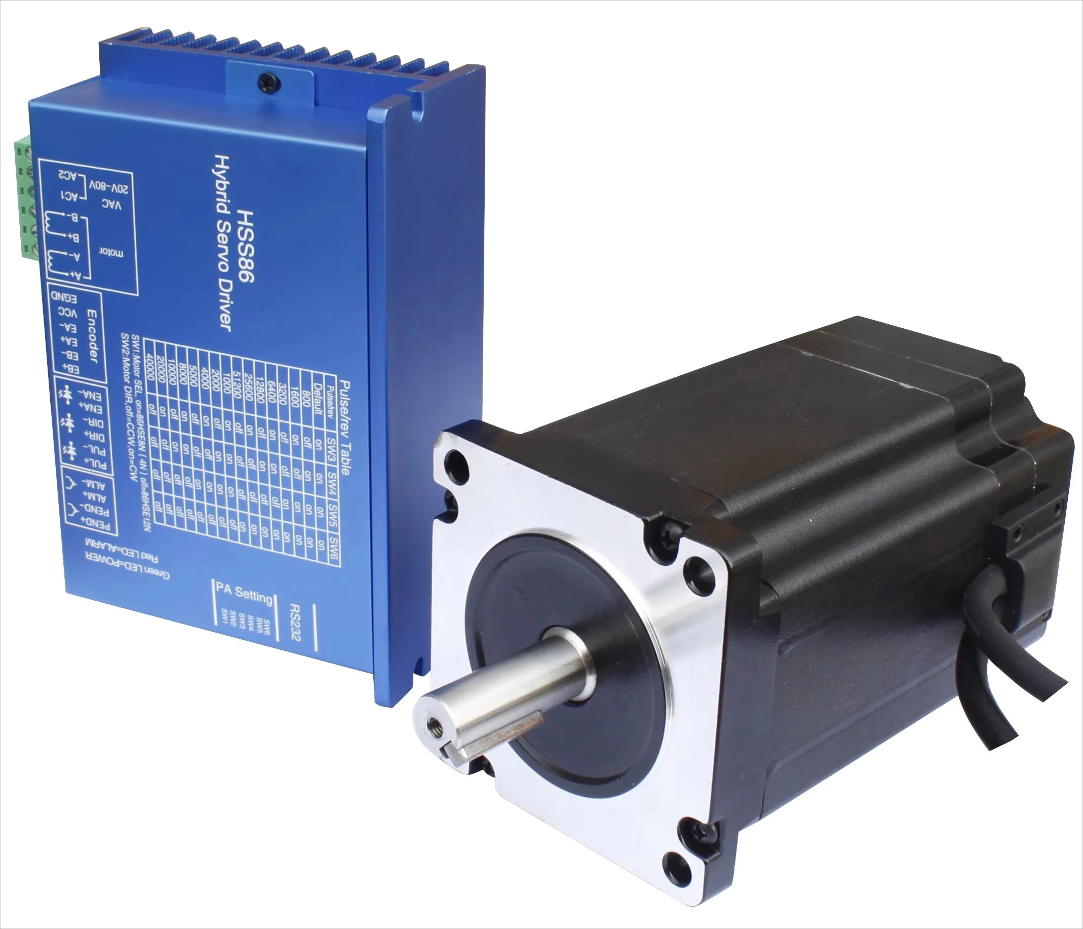Nema 34 8N.m 6A Closed Loop Stepper Motor with HSS86 Driver for CNC Machinery