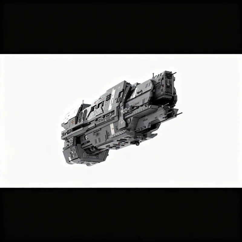 6899pcs MOC Space Valiant-Class Super-Heavy Cruiser - UNSC Terminus Model Building Blocks Christmas Gift Toy Idea Collection