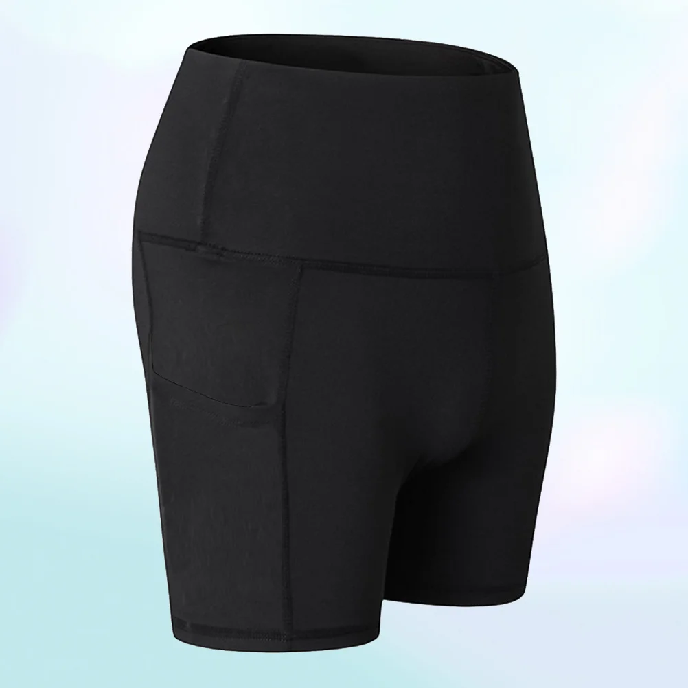 

Yoga Shorts Quick-Dry Training Pants High Waist Trisection Length Design Black Xxl Sports Shorts Short Pants for
