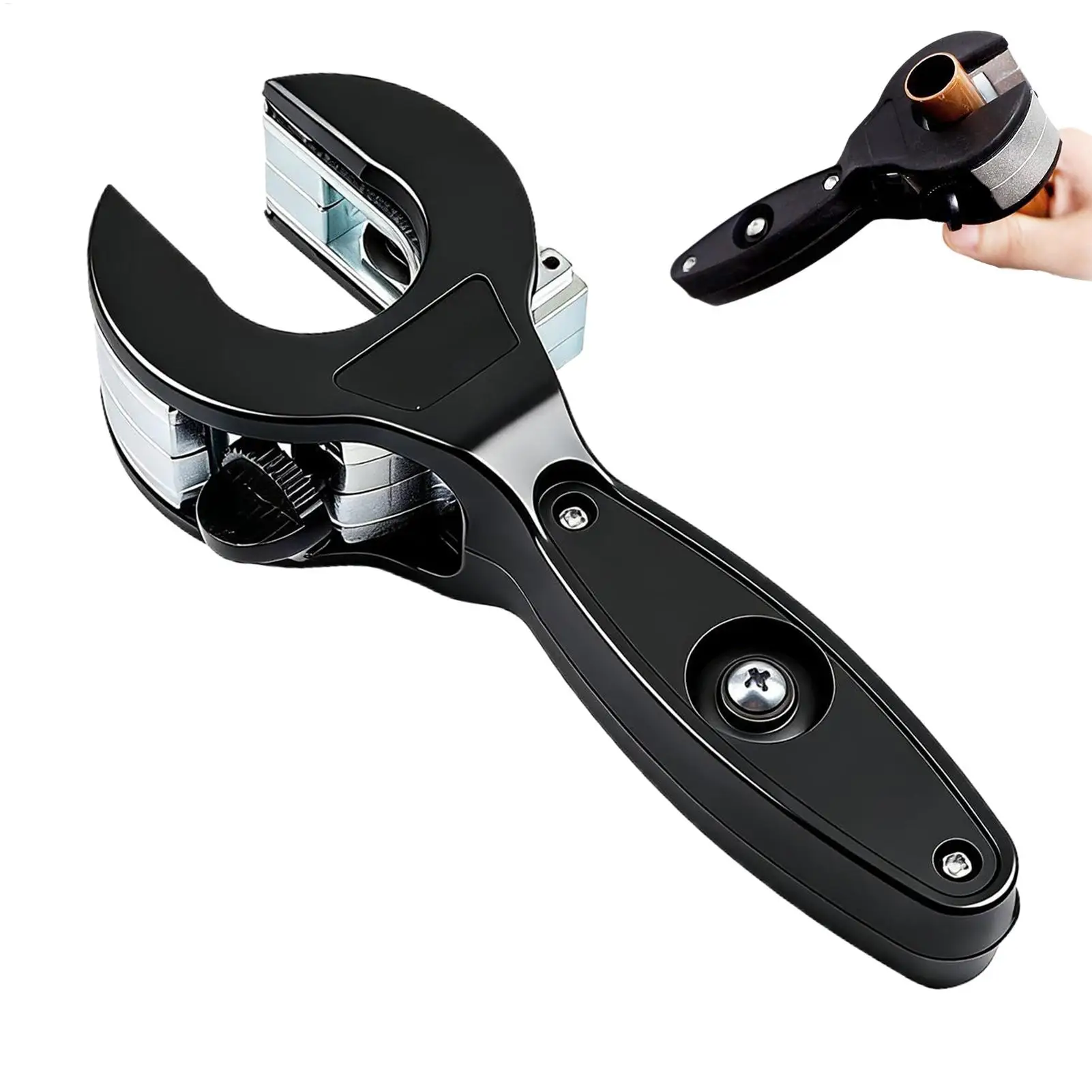 8-29mm Ratcheting Tube Cutter 2-in-1 PVC Pipe Cutter Cutting Tool Copper Tube Cutter Aluminium Ratchet Scissor Hose Cutting Tool view 5