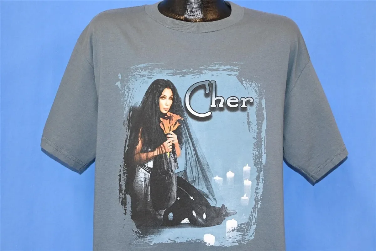 90er Jahre Cher Do You Believe Concert Tour 1999 North America Album T-Shirt Groß