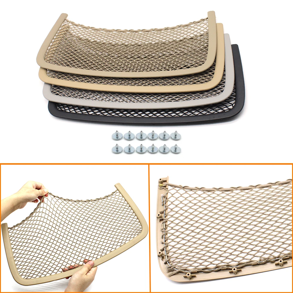 Car Front Seat Back Storage Pocket Net Cover Rear String Bag Mesh Holder For Mercedes Benz ML GL GLS GLE R Class W164 W166 W251