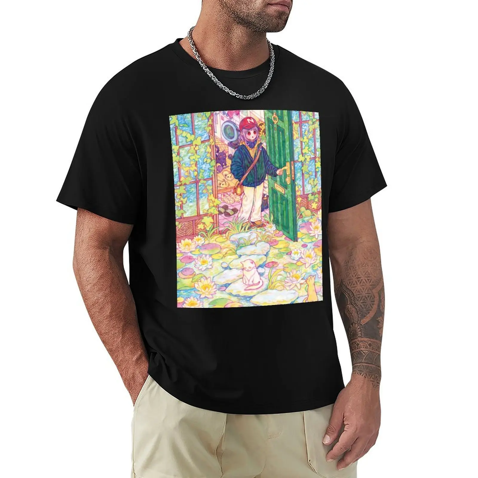 

A fairy tale in front of the door T-Shirt Moisture Control Sports Tee