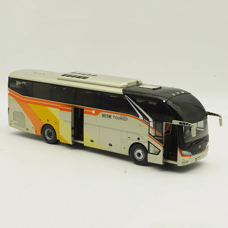 1:42 Scale Diecast Alloy Suzhou HIGER City Public Bus Toys Cars Model Classics Adult Collection Souvenir Gifts Static Display