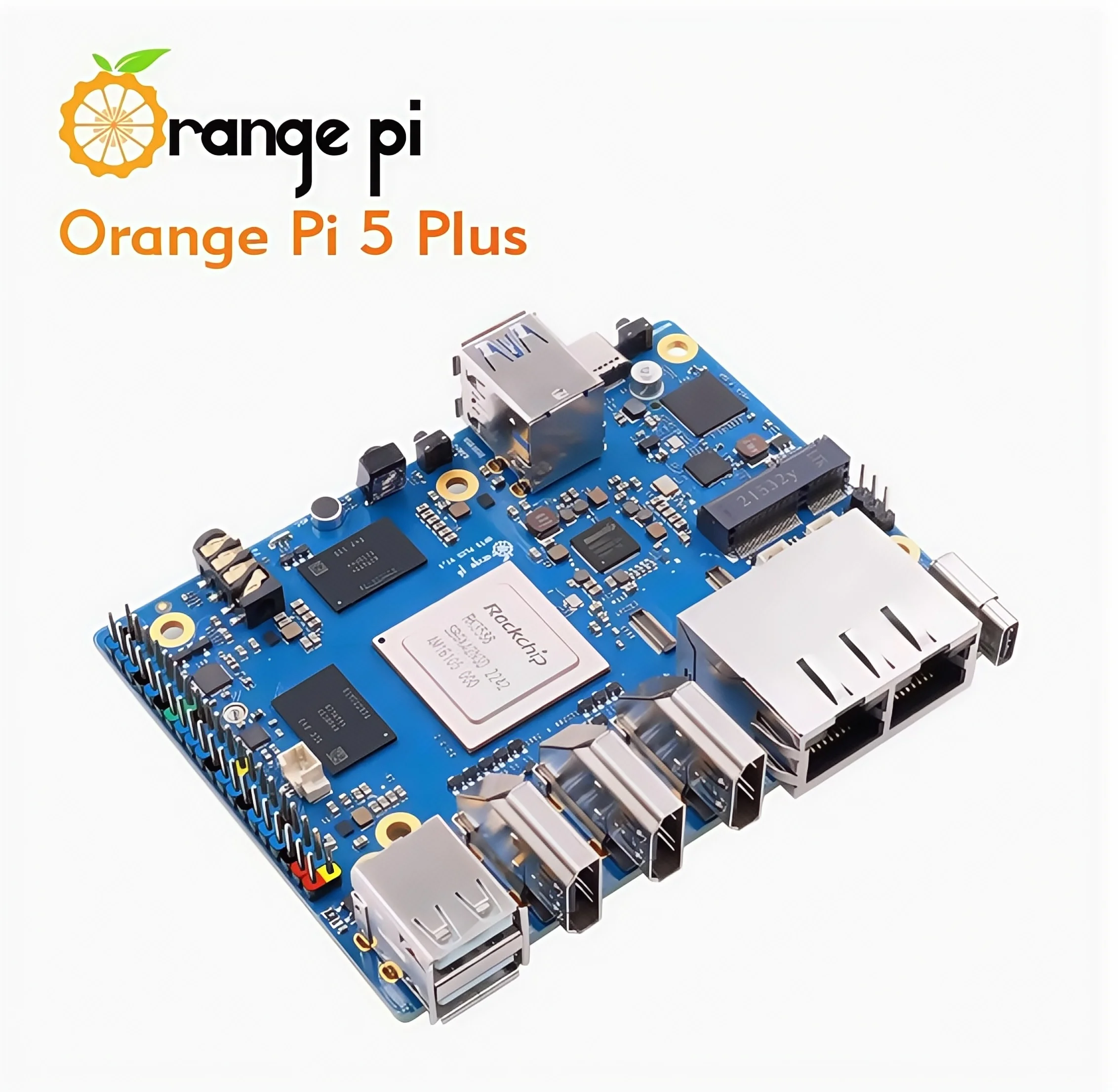 

Orange Pi 5 Plus 4G 8G 16G 32G Плата разработки Rockchip RK3588 Вход HDMI 8K декодирование deepseek Wi-Fi Bluetooth