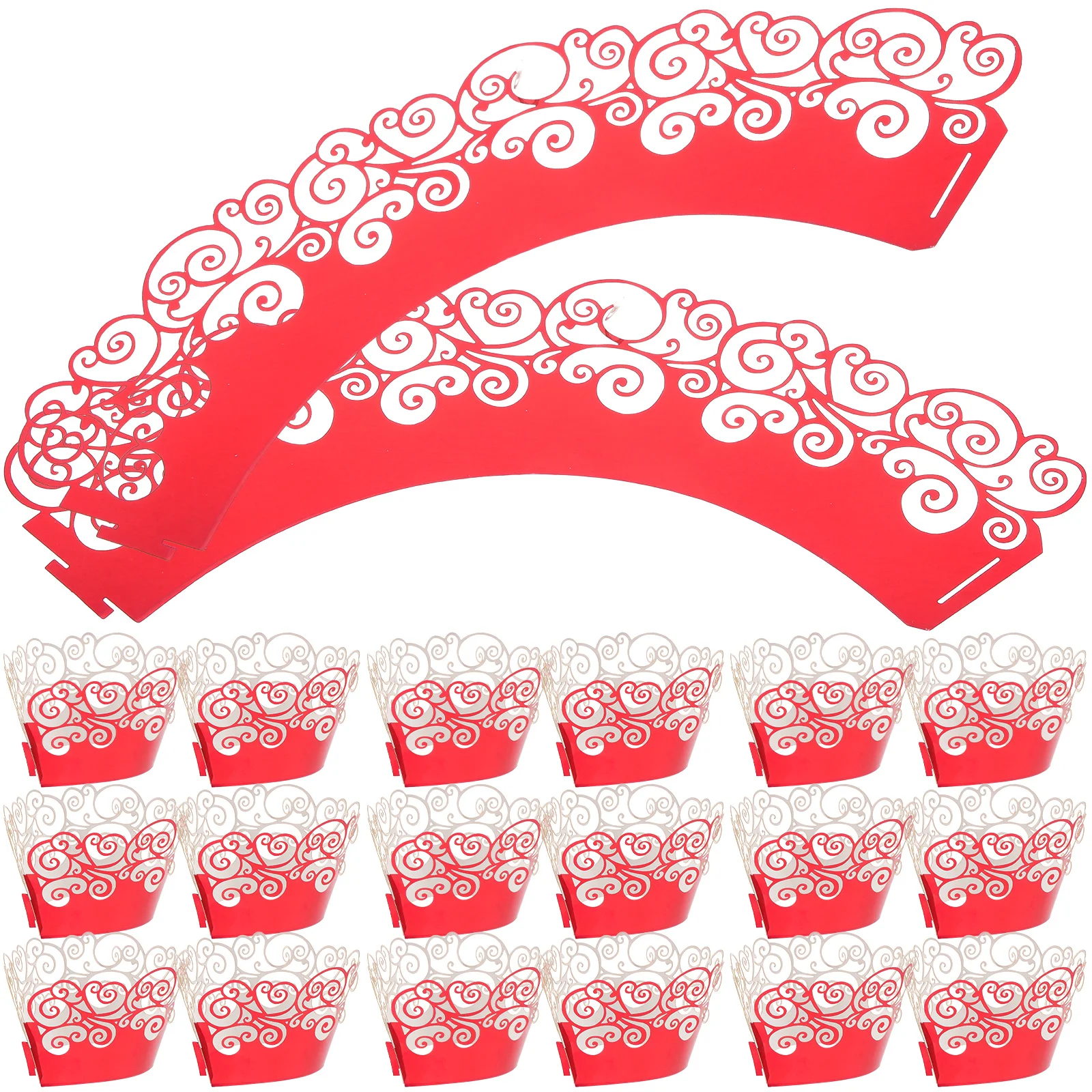 

50 Pcs Disposable Aluminum Foil Cup Baby Cakes Cupcake Paper Cups Cases for Baking