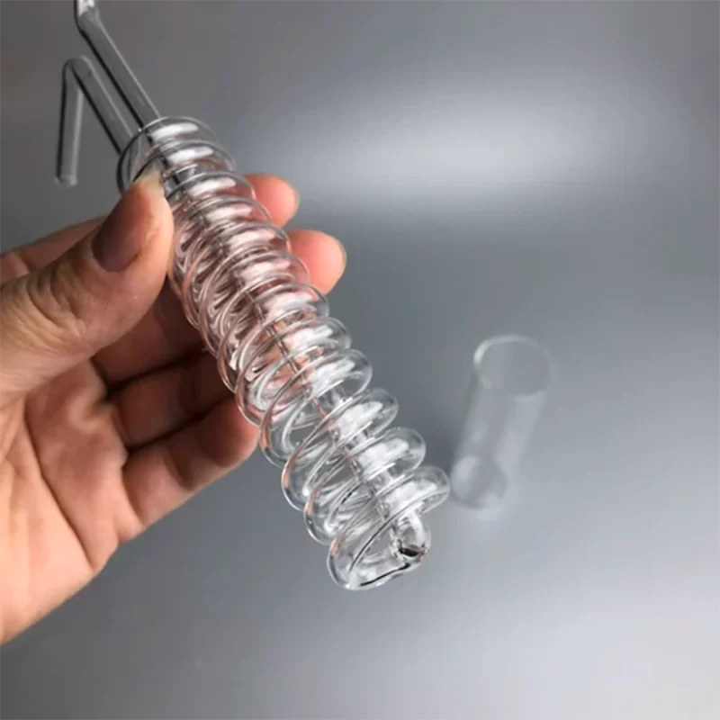 Snake condenser tube cooling cylinder diameter 110 snake cooling 95X120MM high temperature resistant glass