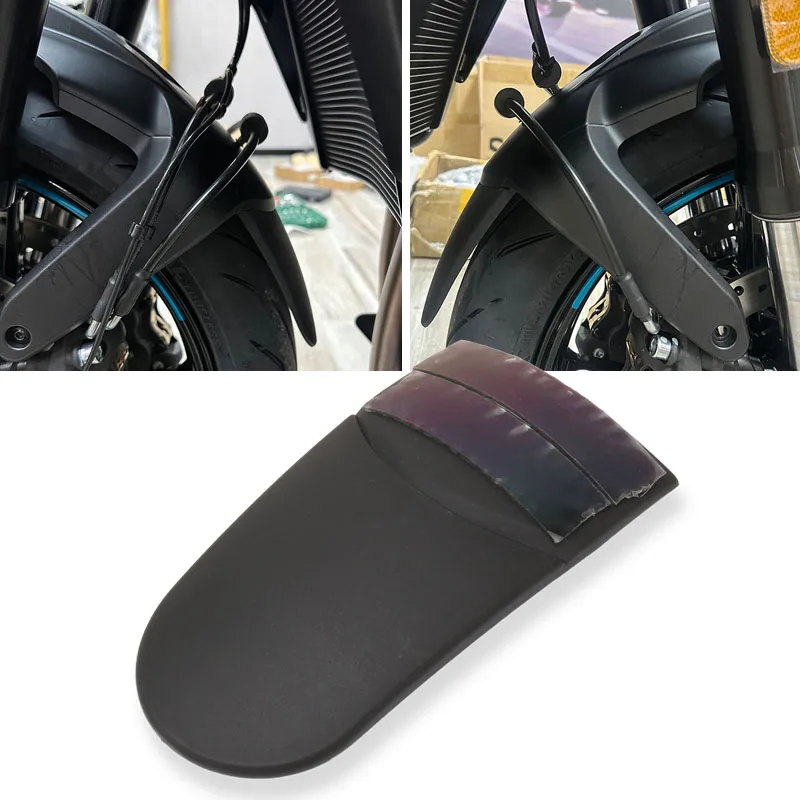 

Motorcycle Accessories Front Fender Mudguard Extender Fender Splash Extension Pad For 675NK 675 NK