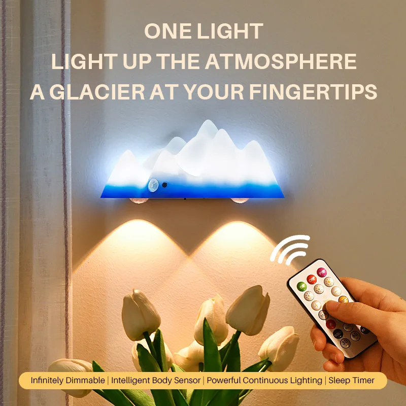 

LED Atmosphere Night Light Projector Decor Light RGB Dimmable Rechargeable Nightlamp For Bedroom Living Room Decor