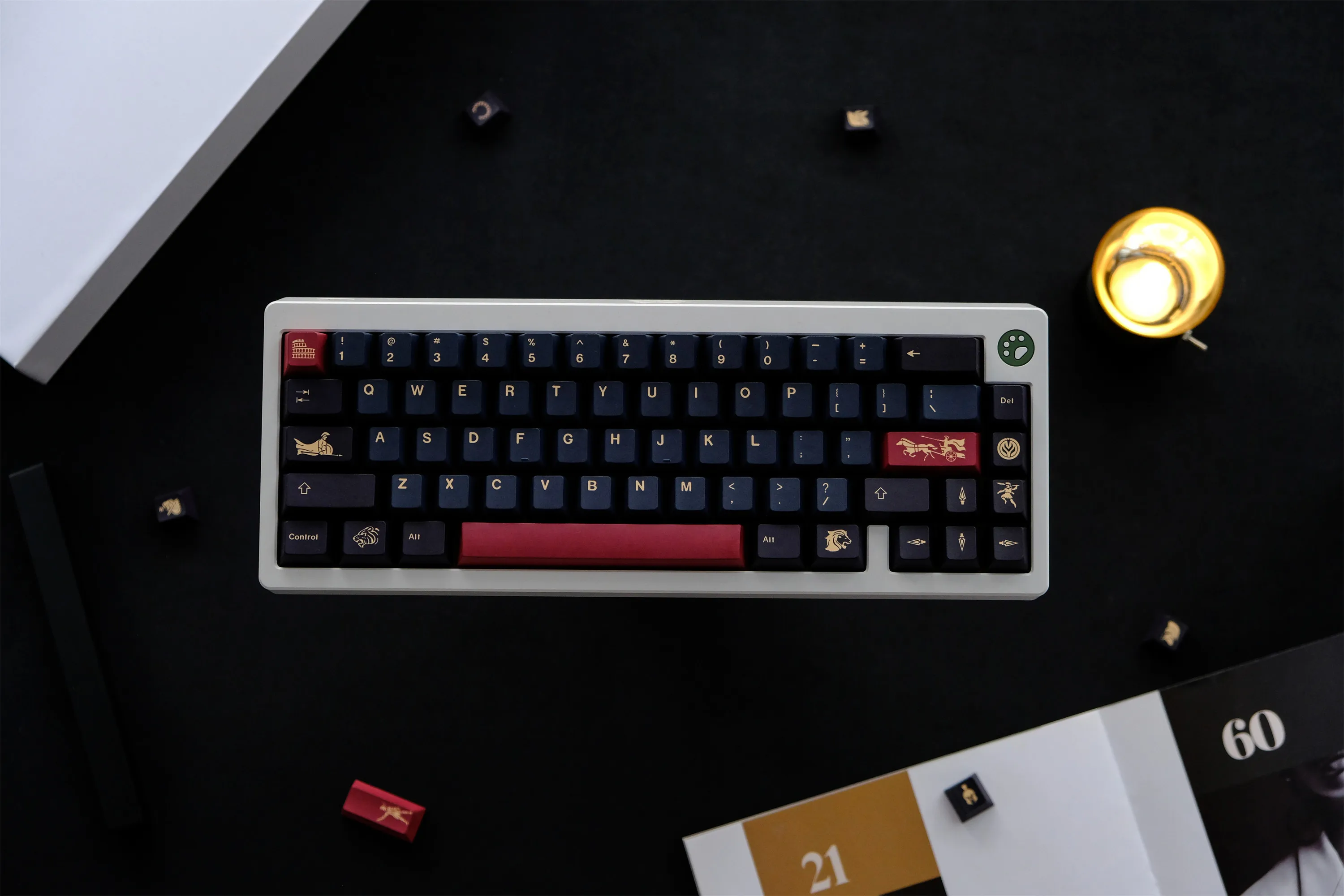 GMK Rome Keycaps 129 Keys PBT Material Keycap CHERRY Profile DYE-SUB For MX Switch Wooting Mechanical Keyboard ISO ANSI Layout