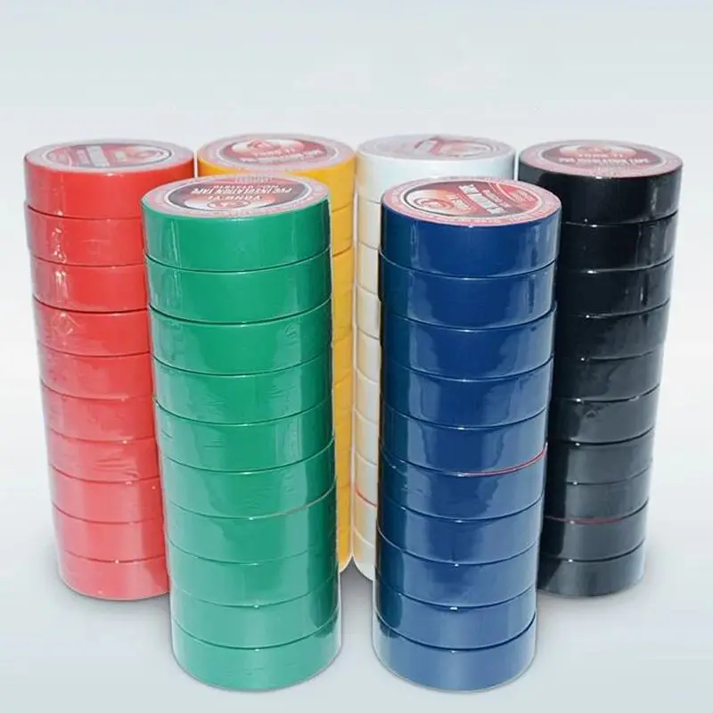 

1PC 6 colors 16mm*10y(9.2M) waterproof insulation electrical tape electrical flame retardant PVC tape for Repairing Bonding Tool