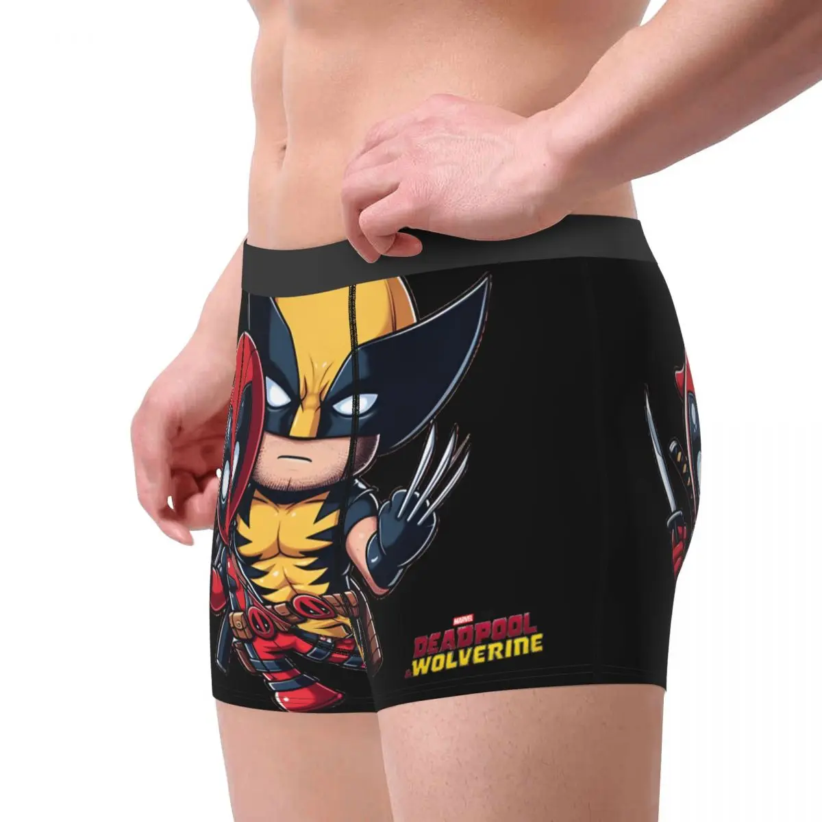 Bóxer de película de Deadpool para hombre, ropa interior con estampado de Disney, Marvel, Deadpool y Lobezno