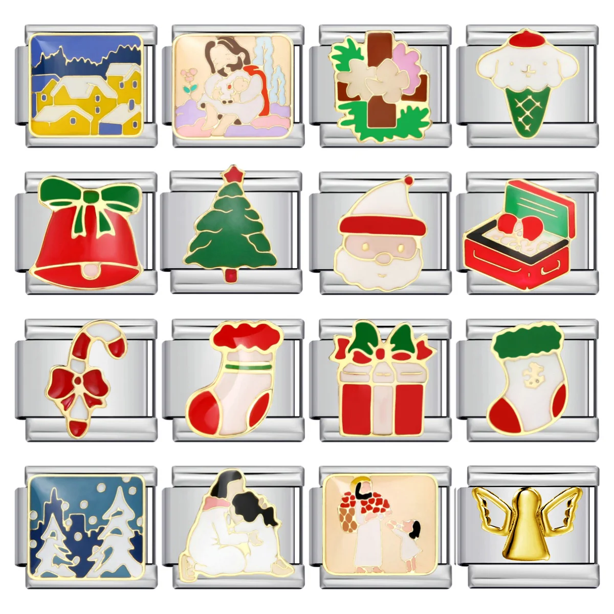 Новая-рождественская-елка-для-женщин-и-мужчин-Иисус-Санта-Клаус-колокольчик-крест-итальянский-шарм-подходит-для-браслета-из-нержавеющей-стали-9-мм-изготовление-своими-руками