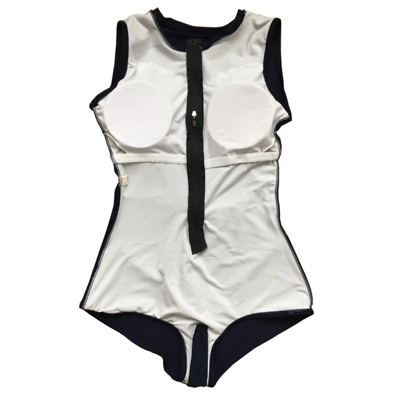 Japanese Sukumizu School Swimsuit Women\'s Swimsuit Mai Feminino Bathing Suit Sexy Two Zipper Swimwear Sexy Monikini Beachwear