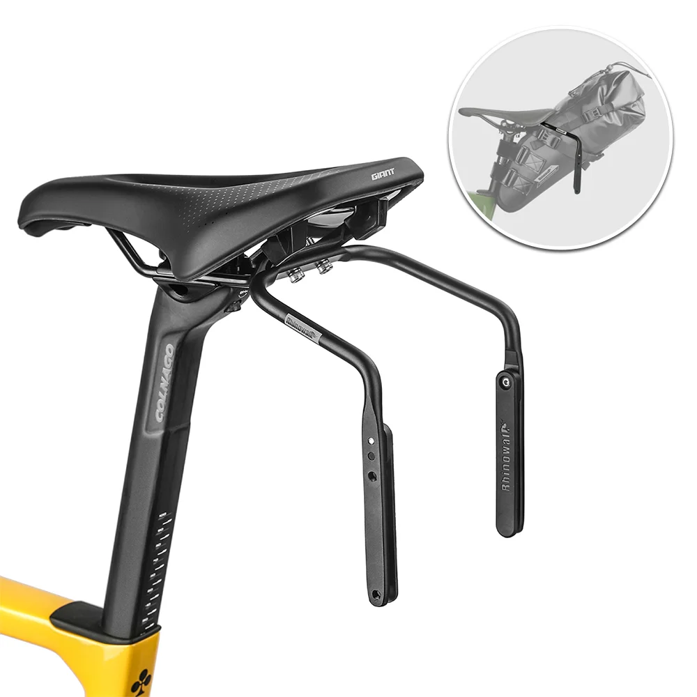 AliExpress Rhinowalk Bicycle Tail Bag Stabilizer Bracket Aluminum Alloy Holder Bike Extended Support Shelf Frames Accessories Anti Sway