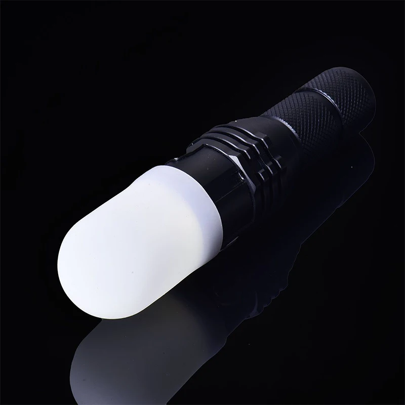 2Pcs Silicone Elastic Flashlight Lampshade For SP31 SP35 IF22A C8G IF25A SP36 S2 C8 EA01 TS21 Q8 14-75MM Torch