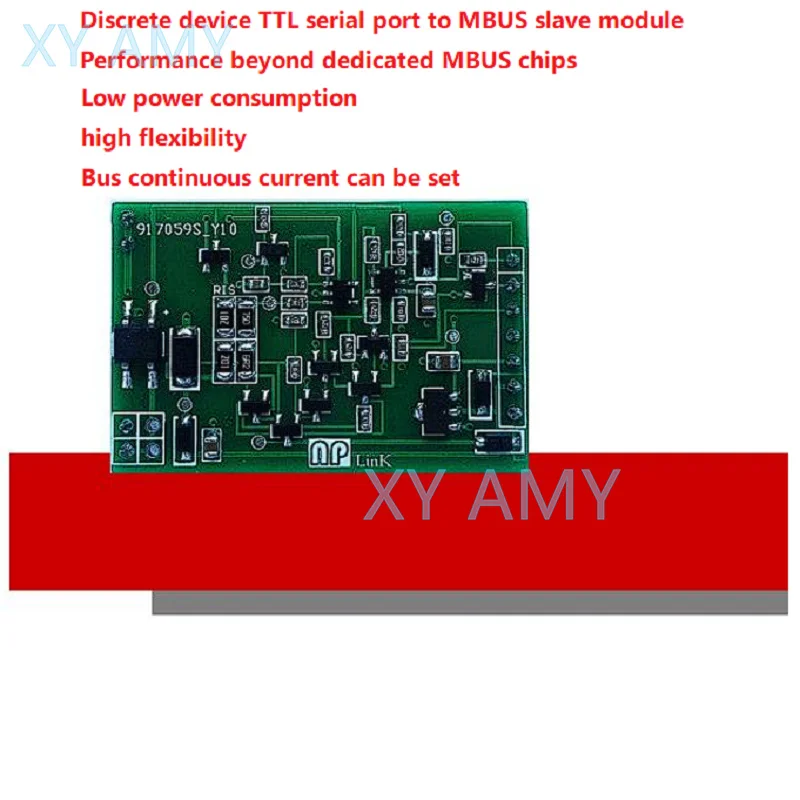 High-performance discrete device TTL serial port to MBUS slave module, optional 3.3V or 5V serial port signal