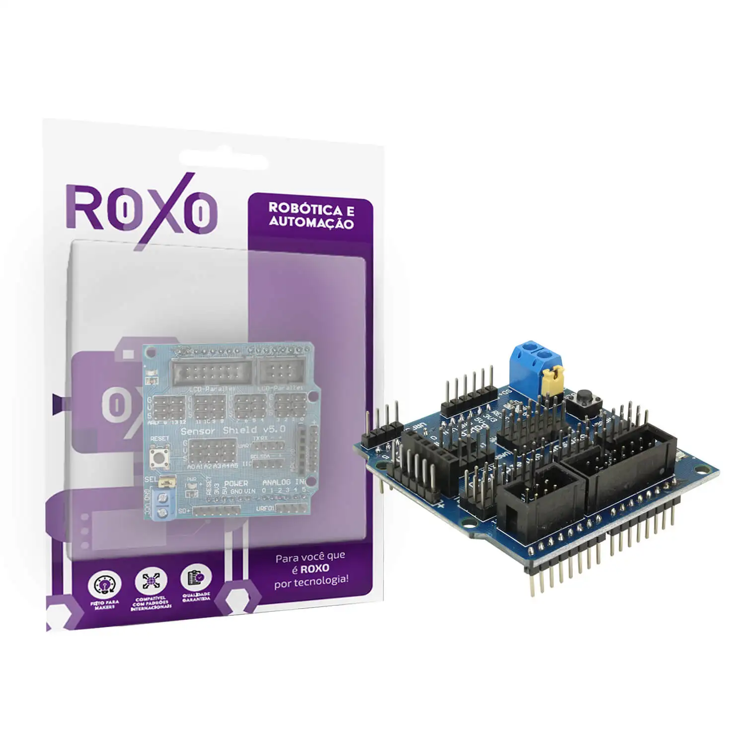 Shield Sensor For Robotics V5.0 Compatible with Uno - RoXo