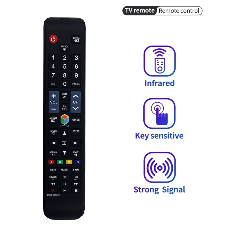 1 Piece BN59-01178K Remote Control Black ABS For Samsung TV UN32H4303AH UN55ES6100 UN40FH5303F UN48H4203 UN32H4303AH UN55H6103AF