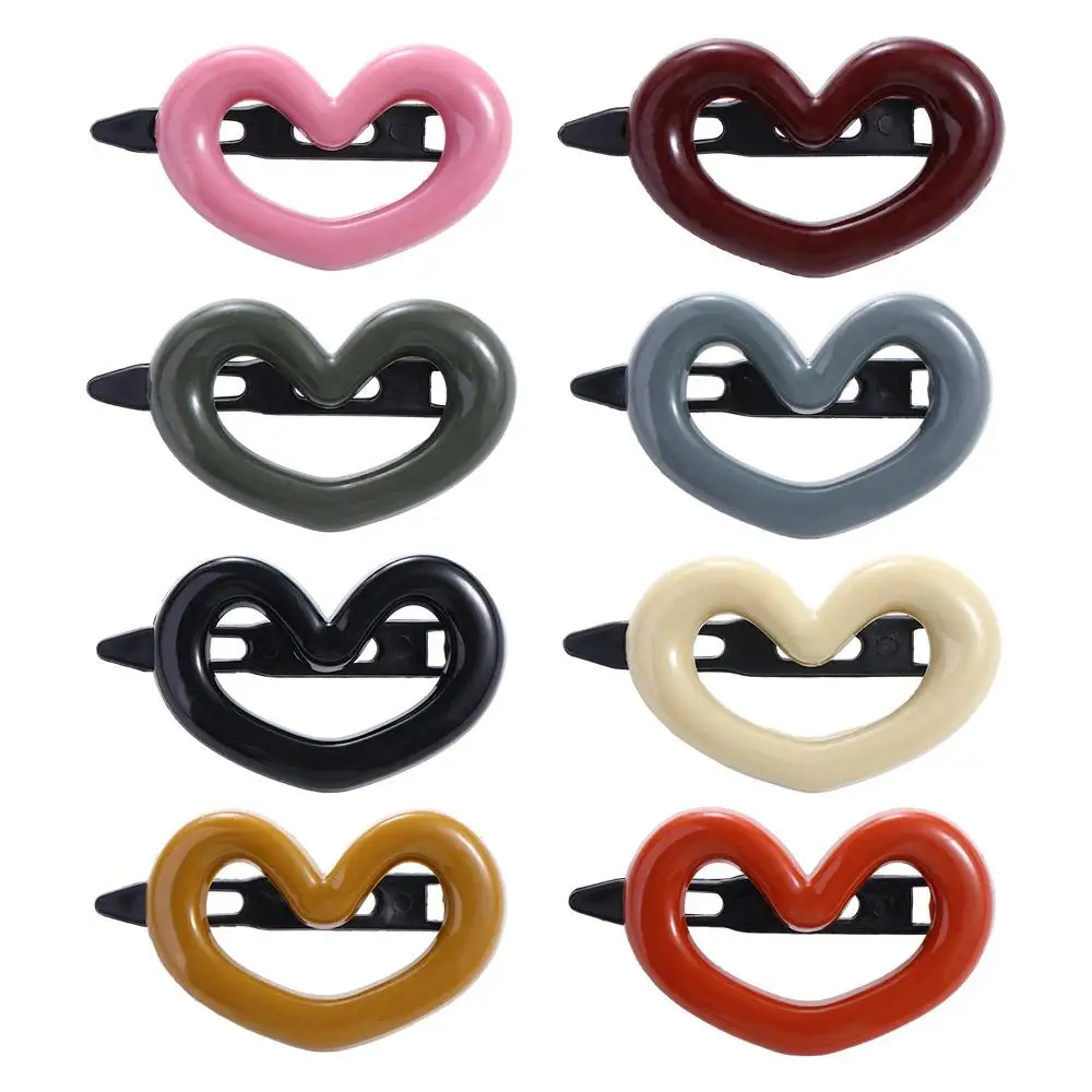 

For Women For Girl Gifts Duckbill Clip Headdress Hair Accessories Y2K Hair Barrettes Korean Style Hairpin Love Heart Hair Clip