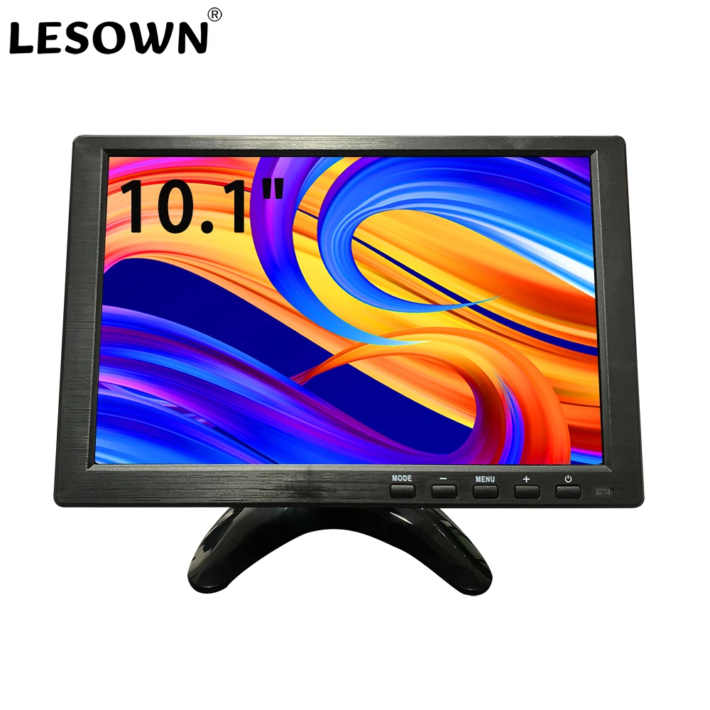 

LESOWN 10.1 inch Industrial Monitor IPS 1280x800 Small Widescreen TFT LCD Touchscreen Monitor with VGA HDMI BNC AV Input